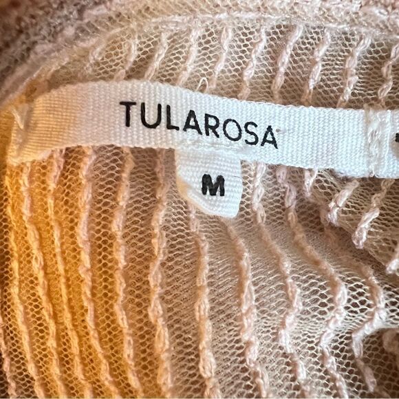 TULAROSA Revolve Clayton Mini Dress Rare Peony Color M Peach Boho Embroidered - Picture 4 of 11